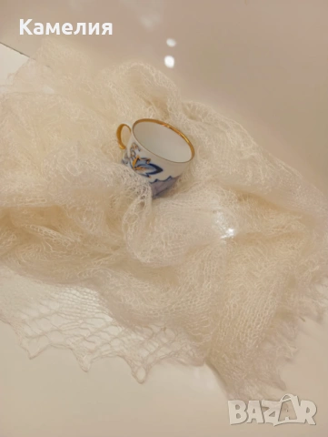 Шал от кози пух , снимка 3 - Шалове - 53211888