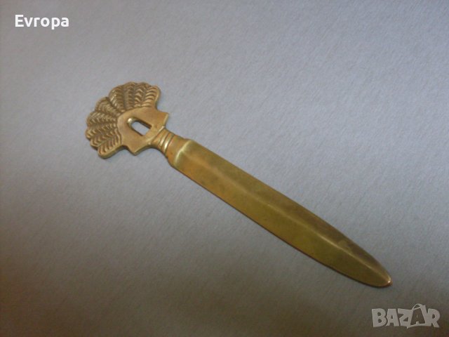 Бронзов нож., снимка 2 - Антикварни и старинни предмети - 40919787