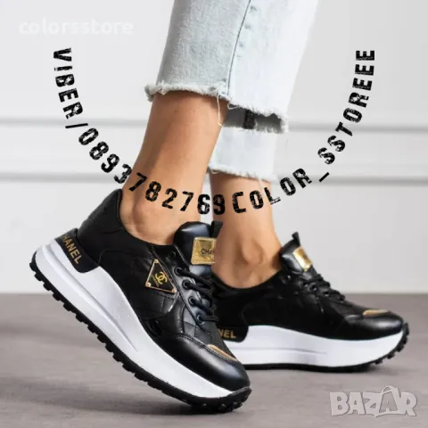 Дамски черни маратонки VL-S16