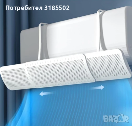 Прецизен дефлектор за климатик, Защита от директния въздушен поток, снимка 2 - Климатици - 51250929