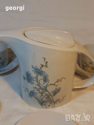 Български порцеланов сервиз за чай кафе  30/1, снимка 6 - Сервизи - 38707909
