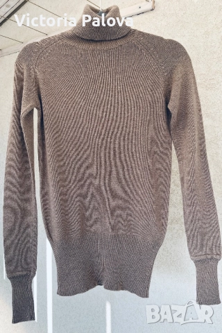 ZARA  базов поло пуловер 89% памук, снимка 5 - Блузи с дълъг ръкав и пуловери - 52473521