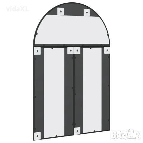 vidaXL Стенно огледало, черно, 80x120 см, арка, желязо, снимка 5 - Огледала - 56146718