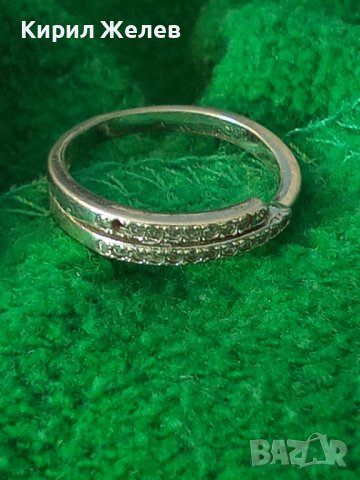 СКЪПОЦЕНЕН СРЕБЪРЕН МОДЕН АРТ ПРЪСТЕН СРЕБРО 925 с ФАСЕТИРАНИ ЮВЕЛИРНО ЦИРКОНИ 32426, снимка 8 - Пръстени - 38352310
