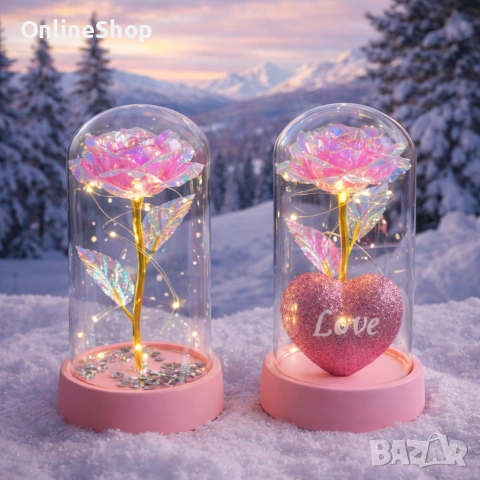 Светеща декоративна роза