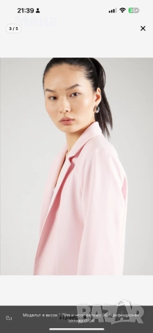 Розово сако тип блейзър, снимка 3 - Сака - 51556013