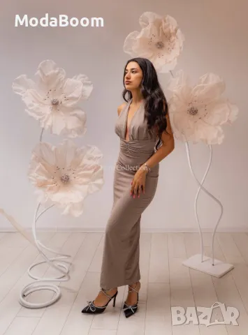 Дълга елегантна дамска рокля, снимка 6 - Рокли - 48076018