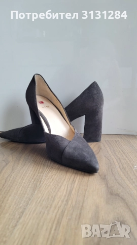 Hogl елегантни женски обувки на ток натурален велур р. 40,5 Австрия , снимка 2 - Дамски обувки на ток - 51498810