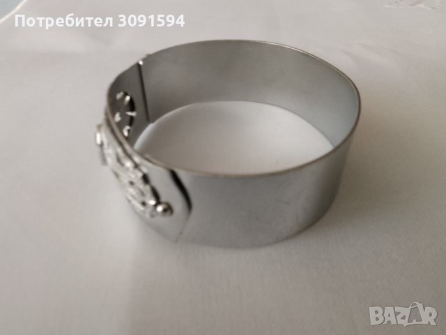 Стара стилна дамска гривна новохром, снимка 14 - Антикварни и старинни предмети - 41442676