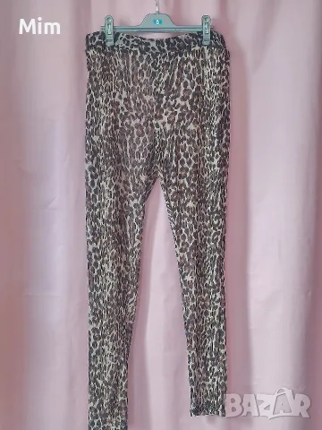 XL/3XL Еластичен прозрачен клин в черно,анимал принт , снимка 9 - Клинове - 50888477
