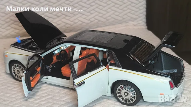метална кола Rolls Royce Phantom. Чисто нов. Мащаб 1:18, снимка 5 - Колекции - 55729528
