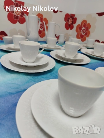 Порцеланов сервиз Hutschenreuther Serie Exzellent weiss, снимка 10 - Сервизи - 53329937