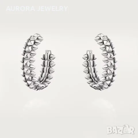 CARTIER Clash de Cartier White Gold Hoop Дамски Обеци, снимка 3 - Обеци - 55931954