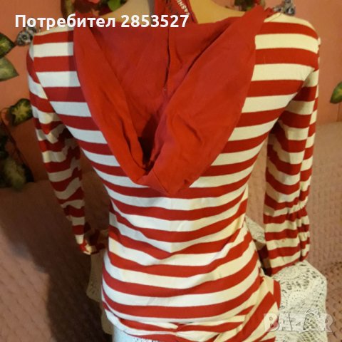 Туника с качулка и джоб, снимка 3 - Туники - 40165495