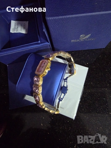Часовник Сваровски , снимка 4 - Дамски - 53225699