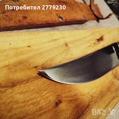 Ловен нож много масивен с дръжка от рог на Елен. Нов!, снимка 4 - Ножове - 49909680