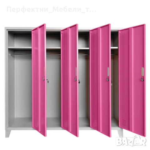 Метални гардеробчета с различни цветове-1-2,3,4 врати-налични!за детски градини,училище,занималня, снимка 10 - Шкафове и рафтове - 51285935