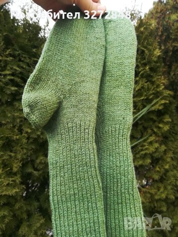 Вълнени чорапи /до коляното, снимка 5 - Дамски чорапи - 44210020