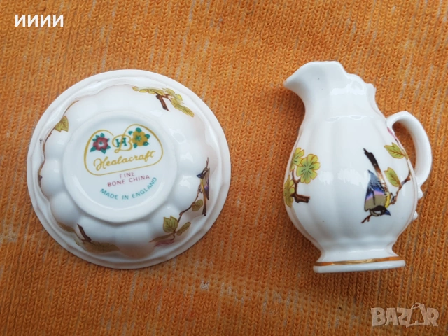 Порцеланова чаша и каничка за саке , снимка 4 - Антикварни и старинни предмети - 53432083