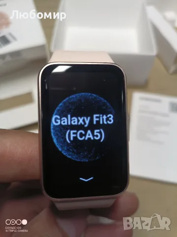 Фитнес гривна Samsung Galaxy Fit3 SM-R390, 1.6″ AMOLED, Bluetooth 5.3, 5ATM/IP68, розово , снимка 4 - Смарт часовници - 55963178