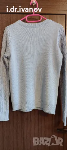 светло синя блуза плетиво H§М , снимка 3 - Блузи с дълъг ръкав и пуловери - 48270218