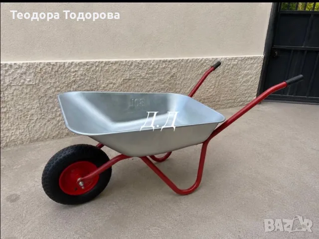 🛠️ ПОЦИНКОВАНА ГРАДИНСКА КОЛИЧКА – 40€ 🛠️  ✅ Капацитет: 80 L ✅ Товароносимост: до 100 кг 