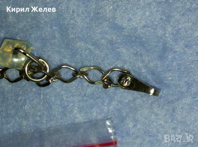 ЕФИРНА СКЪПОЦЕННА СРЕБЪРНА ГРИВНА За ГЛЕЗЕН СРЕБРО 925 с БЯЛА ПОЗЛАТА и ПЛАНИНСКИ КРИСТАЛИ 39964, снимка 13 - Гривни - 42475730