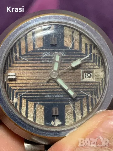 Автоматичен часовник Glasshutte 1970-1973, снимка 4 - Мъжки - 49427752