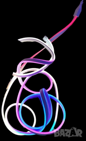 Неонови LED лентови светлини , снимка 2 - Лед осветление - 51992579