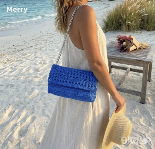 Ръчно плетена чанта , снимка 7 - Чанти - 53592011