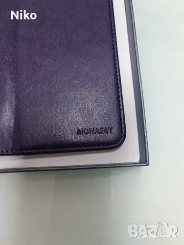 ТОП ЦЕНА! ЧИСТО НОВ кожен калъф тефтер MONASAY за IPhone 13 Pro (6.1"), снимка 3 - Калъфи, кейсове - 56192872