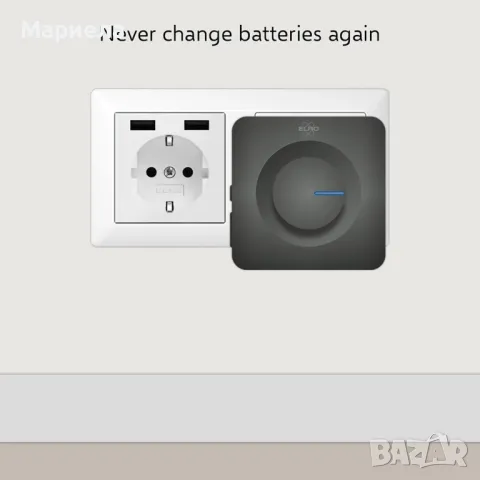 Комплект безжични звънци ELRO DB3000 / 300m обхват, 64 мелодии-черен, снимка 2 - Други стоки за дома - 49450786