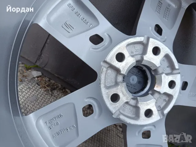ОРИГИНАЛНИ джанти 17 ' цола 5х112 Сеат / SEAT VW AUDI 57,1 5x112, снимка 11 - Гуми и джанти - 50009356