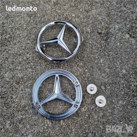 Емблема за Автомобилни Стелки за Мерцедес W205, W212, W213 – 45 мм и 40 мм, снимка 3 - Аксесоари и консумативи - 49514461