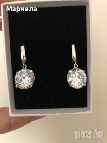 Сребърни обици, снимка 3 - Обеци - 44709660