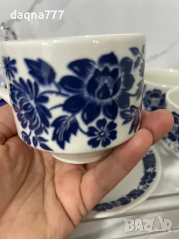 Реколта от 1970 г. на Broadhurst „Garland“ дуо от чаша, чинийка за чай / Broadhurst Ironstone / син , снимка 12 - Сервизи - 49689967