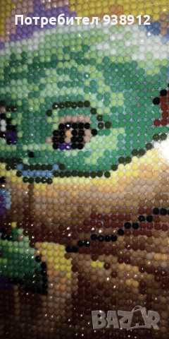 Диамантен гоблен "Йода бебе", снимка 4 - Гоблени - 52355012