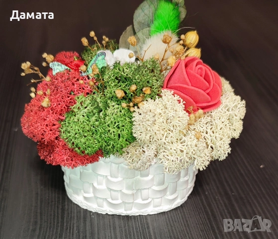 Многоцветни кашпи със скандинавски мъх , снимка 2 - Декорация за дома - 53147737