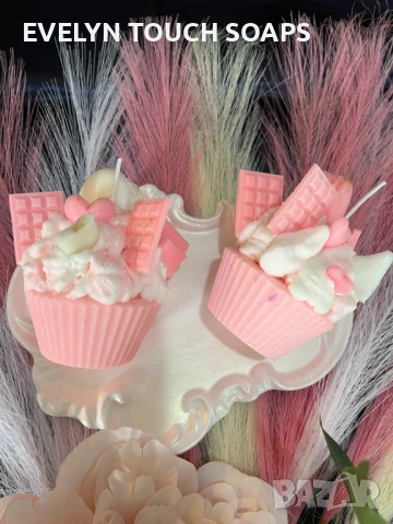 Декоративна ароматна свещ – мъфин, снимка 3 - Други - 51268222