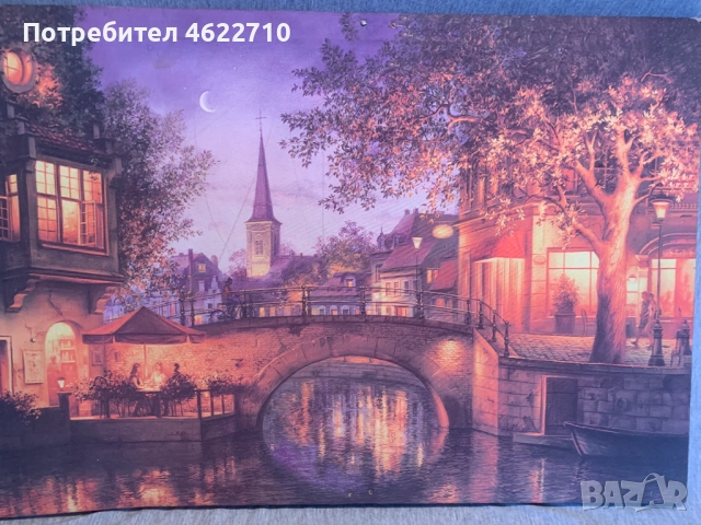 картина нощен градски пейзаж, снимка 4 - Картини - 52577477