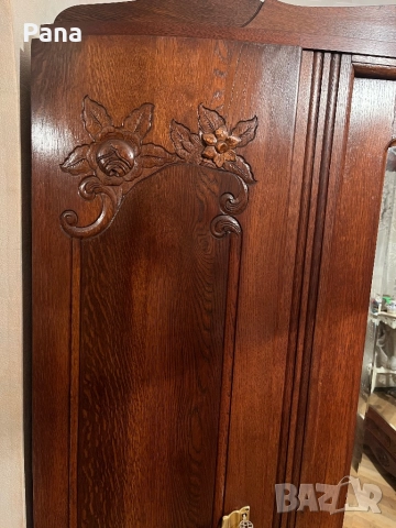 Масивен дъбов гардероб , снимка 4 - Гардероби - 52327918