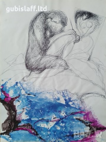 Картина, абстракция, худ. Людмил Асенов, 2009 г. - 8