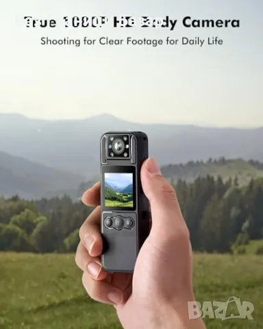 Нова BOBLOV A26 128GB Камера за тяло, 1080P, нощно виждане, 6 часа запис, снимка 3 - Друга електроника - 47860331