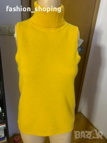 Дамско кашмирено поло без ръкави  Authentik Cashmere, снимка 2 - Блузи с дълъг ръкав и пуловери - 47433028