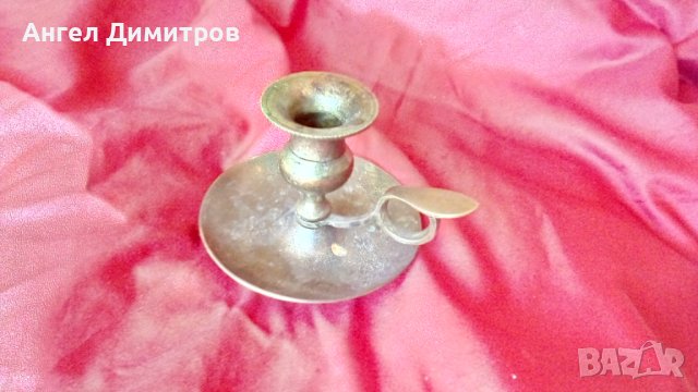 Красив месингов свещник на винт 