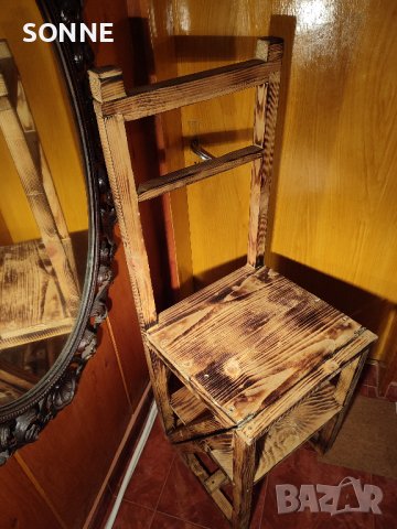 Стар СТОЛ-СТЪЛБА 2 в 1, снимка 1