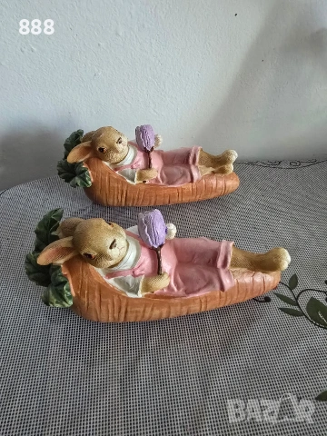 великденски фигурки зайчета моркови, снимка 2 - Декорация за дома - 53538342
