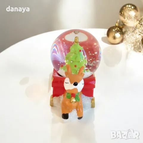 5408 Коледно преспапие Шейна с еленче, снимка 6 - Декорация за дома - 47873061