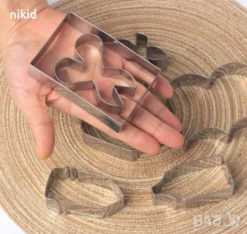 книга ножица молив ябълка бус училище метална форма резец сладки тесто фондан декор, снимка 2 - Форми - 50200131