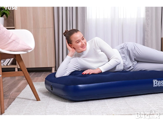 НОВИ! Надуваем матрак легло Bestway 185x76x22см, снимка 6 - Надуваеми легла - 52400518